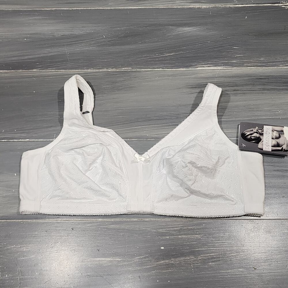 Dominique Marcelle Comfort Bra 40B‎ Everyday Wirefree White 5360